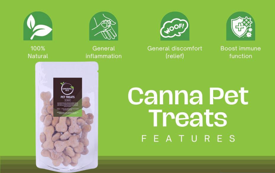 Cannatural Medicinal Canna Dog Treats (30 Biscuits)